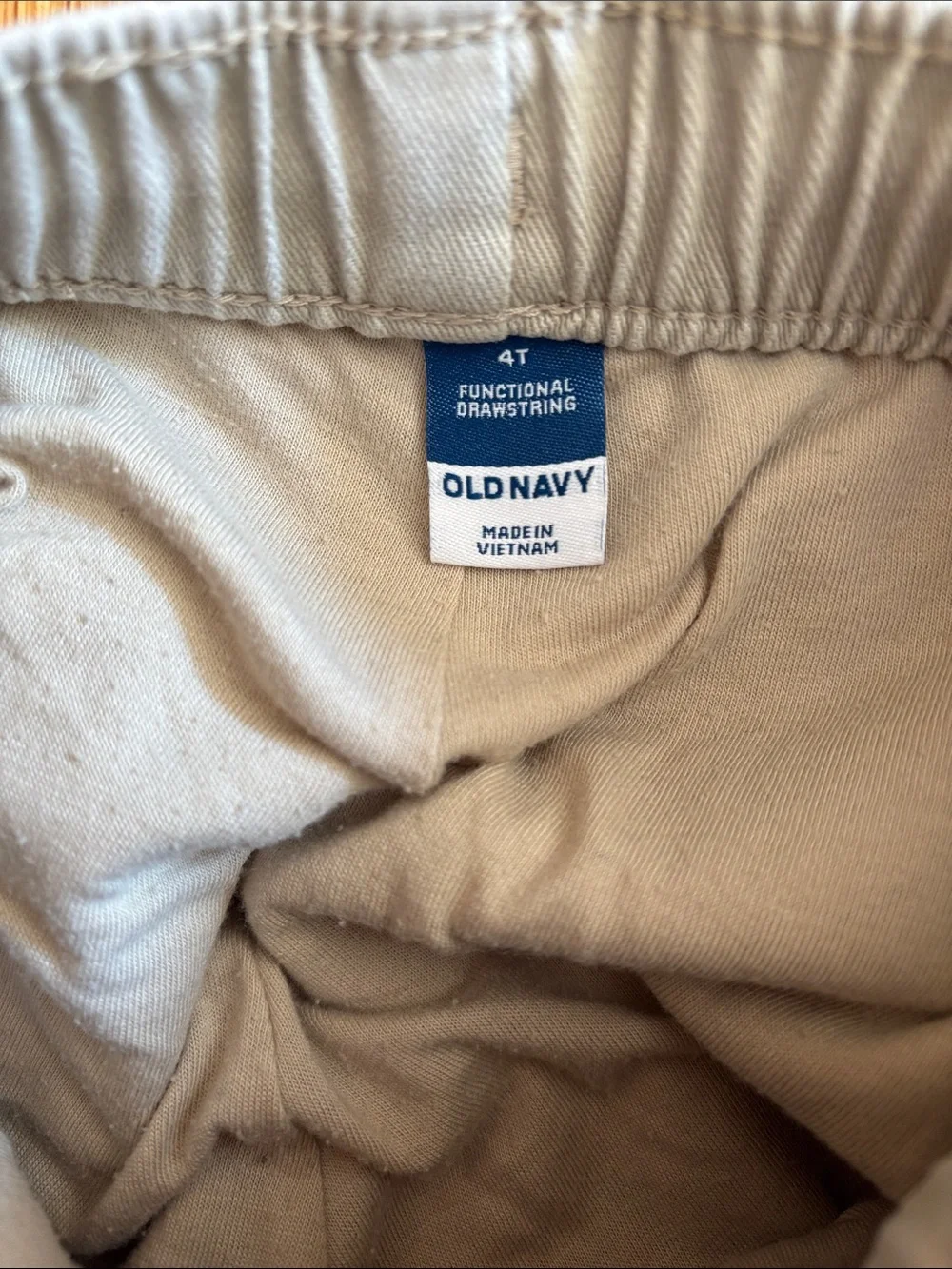 4T Old Navy Tan Khaki Line Pants